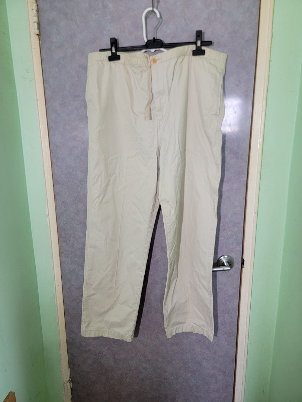 Vintage Nautica Beige Drawstring Casual Pants
